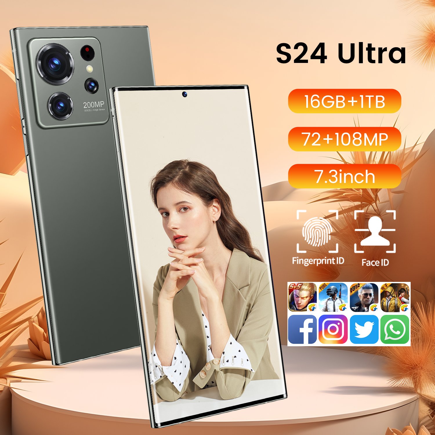 2023 Hot 2+16gb S24 Ultra 5g For 5G cellphone S24 Ultra Telephone